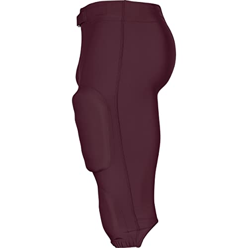 Standard Blocker Traditional Adult Football Game Pants, Maroon, Large