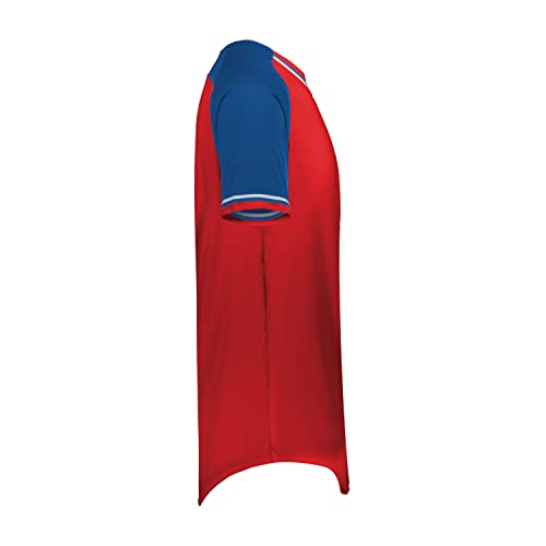 Men's Classic V-Neck Baseball Jersey: Vintage Appeal, with Dri-Power Moisture-Wicking