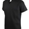 Men's Scrubs Top, Reinforced Chest Pocket & Hem, Stretch V-Neck Work Shirt, Moisture-Wicking & Anti-Wrinkle