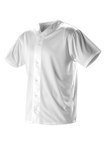 Boys' Full Button Baseball Jersey – Comfortable, Classic Fit, and Moisture-Wicking Technology