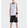 10 Pack Youth Boys Reversible Mesh Performance Athletic Basketball Jerseys Blank Team Uniforms for Sports Scrimmage Bulk