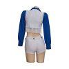 Women's Star Sexy Cheerleader Costume High School Girls Cheerleading Uniform Sports Team Two Piece Set