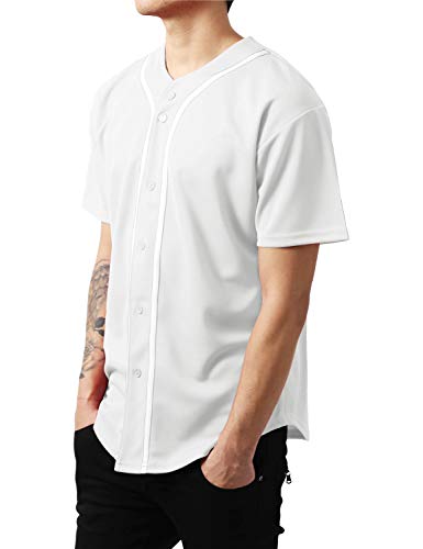 Made in USA Premium Baseball Jersey Active Button Shirt Uniform for Men Women Juniors Family Made in USA