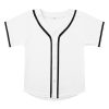 Youth Button Down Plain Baseball Jersey, Blank Softball Team Uniform, Hip Hop Hipster Short Sleeve Active Shirts