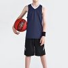 Youth Boys Reversible Mesh Performance Athletic Basketball Jerseys Blank Team Uniforms for Sports Scrimmage