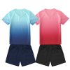 Boy's 2-Pack Soccer Jersey and Short Sets Quick Dry Sports Team Training Uniform Knit