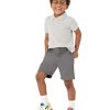 Boys and Toddlers' Short-Sleeve School Uniform Pique Polo Shirts, Multipacks