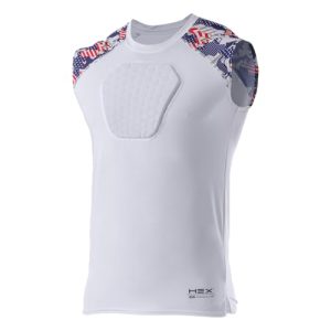 Youth Chest Protector Baseball Heart Guard Sternum Protection Compression Shirt. HEX Padded Shirt