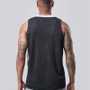 10-Pack Men's Reversible Custom Basketball Jerseys, Plain Mesh Athletic Sleeveless Shirts Blank Team Uniforms Set