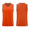 Blank Men's Basketball Jersey Cuff Stripes Team Athletic Scrimmage Uniform Mesh Sport Shirt S-3XL