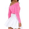 White Mini Skirt Pleated Tennis Skirts Skorts High Waisted Womens' Novelty Skirts for Women with Shorts 3XL