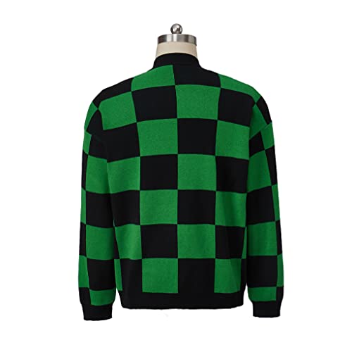 Men's Kamado Tanjirou Costume Giyu Tomioka Cosplay Sweater Demon Coat Slayer Cardigan