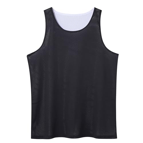 Men's Reversible Basketball Jersey Blank Mesh Jersey Team Basketball Uniforms Sport Shirts S-XXL