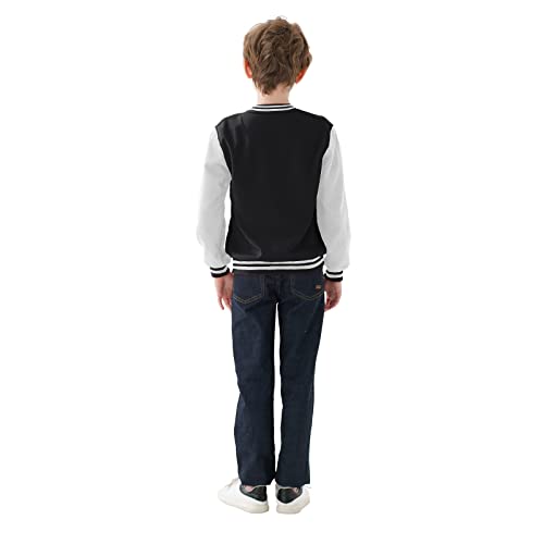 Kids Baseball Jackets Boys Girls Team Uniform Varsity Jacket Everyday Casual School Cotton Classic Clothing