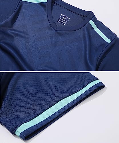 Boys 2-Pack Jersey Soccer Knit Set Sport Team Uniform Shirt and Shorts