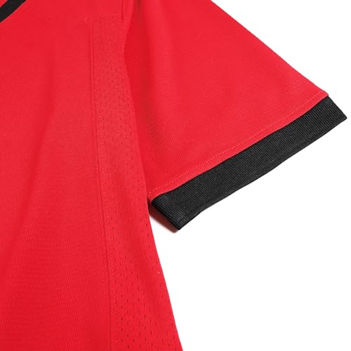 DEHANER Blank Football Jerseys for Men Unisex Workout Fitness Shirts Sports Uniform Casual Outfits