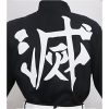 Mens Cosplay Costume Japanese Anime Cosplay Black Team Uniform Kimonos Outfit With Belt