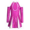Kids Girls Cheer Leader Costume Halloween Cosplay Outfits Cheerleading Dance Dress Team Uniform