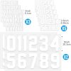 218 Pcs Heat Transfer Letters and Numbers Set - 8" & 2.5" Numbers, 2" Letters Iron on Vinyl Stickers for Clothing, Uniforms |