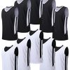 10 Pack Youth Boys Reversible Mesh Performance Athletic Basketball Jerseys Blank Team Uniforms for Sports Scrimmage Bulk