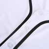 Mens Button Down Plain Baseball Jersey, Blank Softball Team Uniform, Hip Hop Hipster Short Sleeve Active Shirts