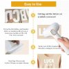 32 Sheets 462 Pieces Iron on Letters and Numbers, 8 Inch 0-9 Iron on Numbers & 2 Inch A-Z Heat Transfer Vinyl Letters for