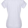 Womens Baseball Jersey Button Down Softball Jersey Short Sleeve Tee Hip Hop Shirt Active Team Sports Uniforms