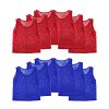 12 Pinnies Scrimmage Vests Team Practice Jersey for Child Youth Teen Lightweight