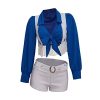 Women's Star Sexy Cheerleader Costume High School Girls Cheerleading Uniform Sports Team Two Piece Set