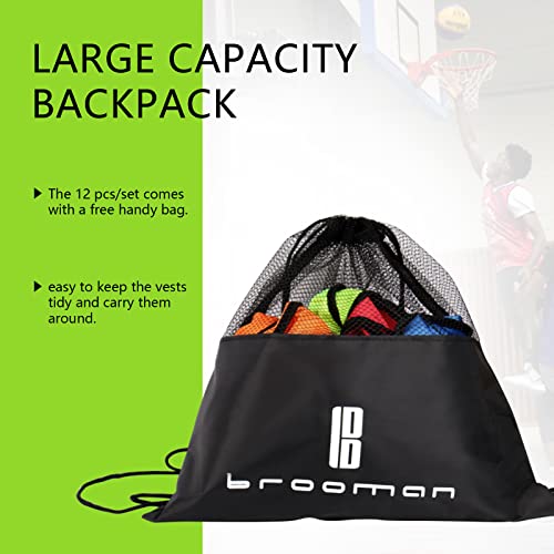 Scrimmage Training Vest Kids Youth Adult Soccer Practice Jersey Athletic Pinnies (12 &24 Pack)