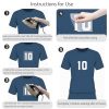 218 Pcs Heat Transfer Letters and Numbers Set - 8" & 2.5" Numbers, 2" Letters Iron on Vinyl Stickers for Clothing, Uniforms |