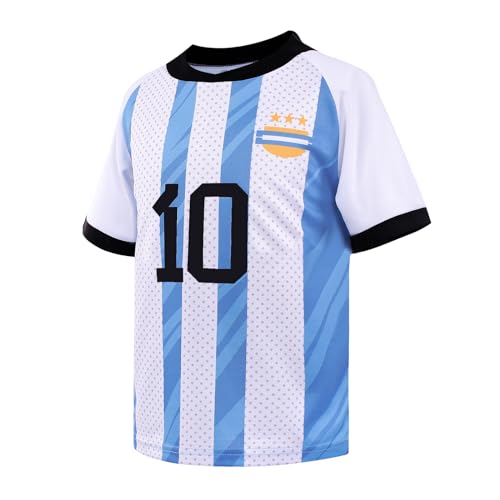 Boy's Soccer Jerseys for Kids #10 Outdoors Football Team Training Uniform Kit Boys Girls Youth Child Sport Fan Jersey