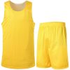 Men's Reversible Basketball Jersey Uniform Suit Blank Mensh Jersey Team Custom Basketball Shirts and Shorts