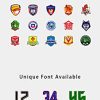 Kids Customize Soccer Jersey with Short, Boys Girls Personalized Name Team Outfit, Custom Made Futbol Uniform
