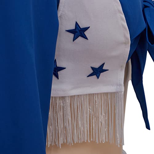Women's Star Sexy Cheerleader Costume High School Girls Cheerleading Uniform Sports Team Two Piece Set