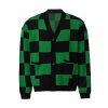 Men's Kamado Tanjirou Costume Giyu Tomioka Cosplay Sweater Demon Coat Slayer Cardigan