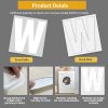 32 Sheets 462 Pieces Iron on Letters and Numbers, 8 Inch 0-9 Iron on Numbers & 2 Inch A-Z Heat Transfer Vinyl Letters for