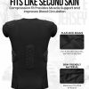 Elite 6-Pad Adult Padded Football Shirt with Chest, Shoulder, Ribs & Spine Protection, Mens Football Padded Compression Shirt