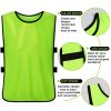 Scrimmage Training Vest Kids Youth Adult Soccer Practice Jersey Athletic Pinnies (12 &24 Pack)