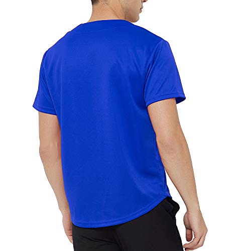 Men's Baseball Jersey Plain Button Down Shirts Team Sports Uniforms
