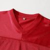 Blank Football Jersey Mesh Athletic Football Shirt Practice Sports Uniform