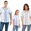 Family Matching Outfits Baseball Shirts Mommy and Me Daddy Summer Sports Casual Short Sleeve T-Shirt