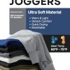 3 Pack Boys Lightweight Jogger Pants, Youth Athletic Sweatpants, Kids Toddlers Clothes Apparel
