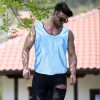 2pcs Soccer Pennies Youth Football Practice Jerseys Team Practice Vests For Child Teen Adult Mesh Vests For Soccer Basketball