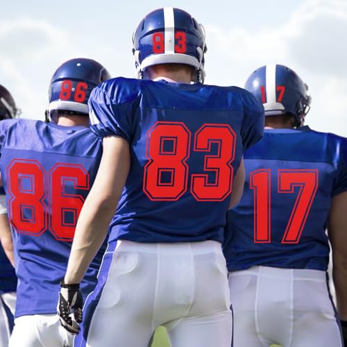 176 Sheets 1936 Pcs Iron on Numbers for Jersey T-Shirt Heat Transfer Numbers 0-9 for Fabric Clothing Sports Jersey Helmet