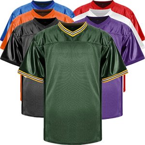 Blank Football Jerseys Mesh Athletic Football Shirt Practice Sports Uniform Black White Jersey