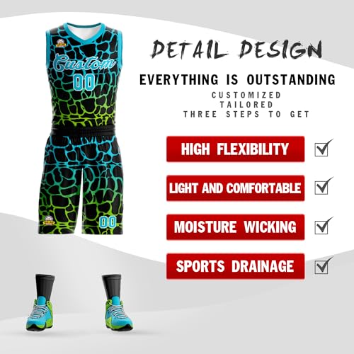 Custom Basketball Jersey Uniform for Men Women Youth Personalized Sportswear Printed Team Name Number Logo
