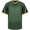 Blank Football Jerseys Mesh Athletic Football Shirt Practice Sports Uniform Black White Jersey