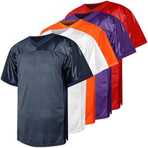 Blank Football Jersey,90s Hip Hop Sports Mesh Practice Plain Football Shirt