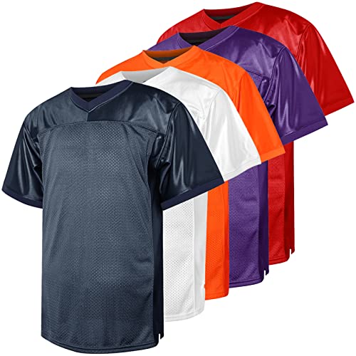 Blank Football Jersey,90s Hip Hop Sports Mesh Practice Plain Football Shirt